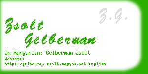 zsolt gelberman business card